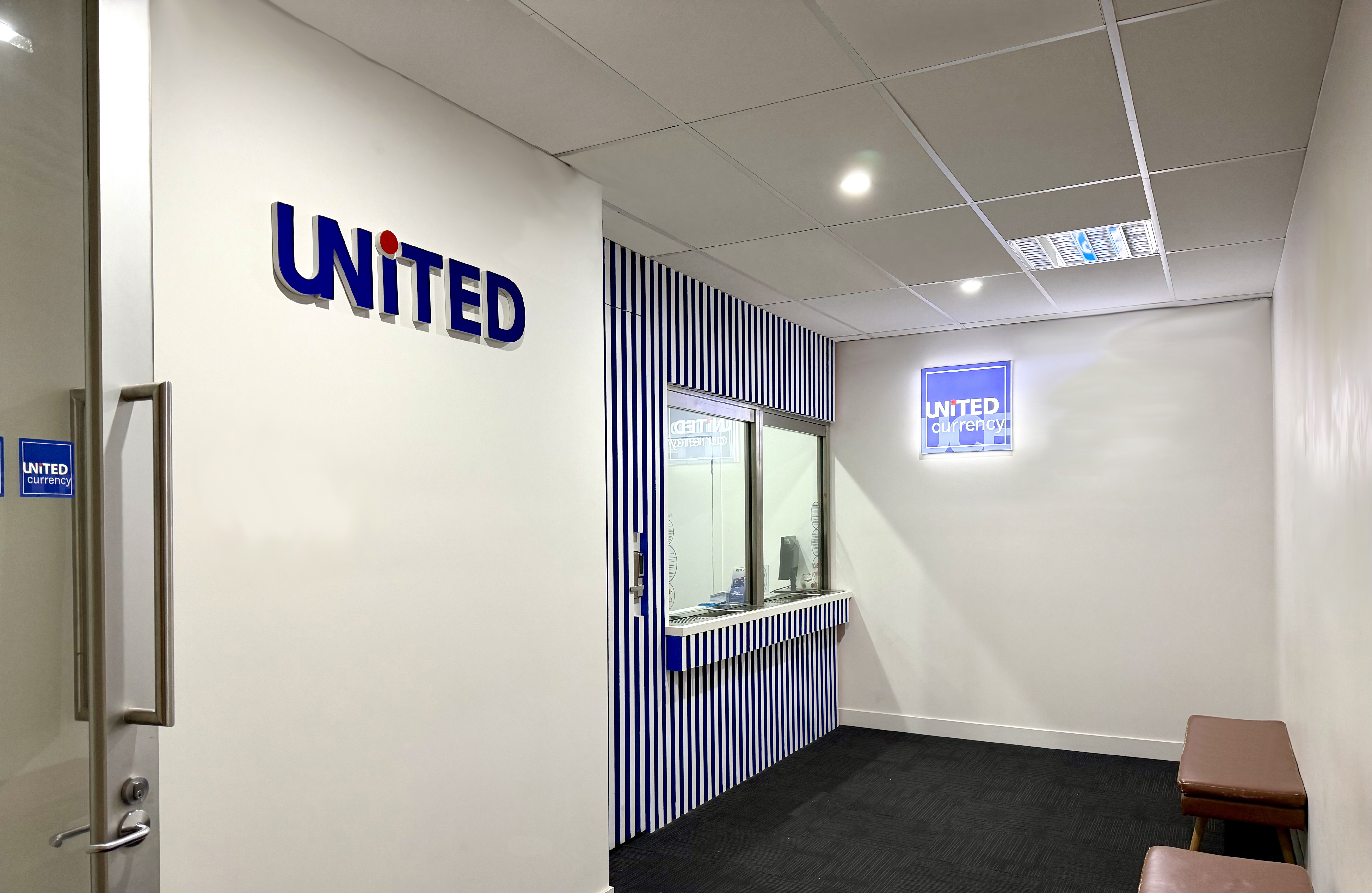 United Currency Exchange Swanston Street Branch interior
